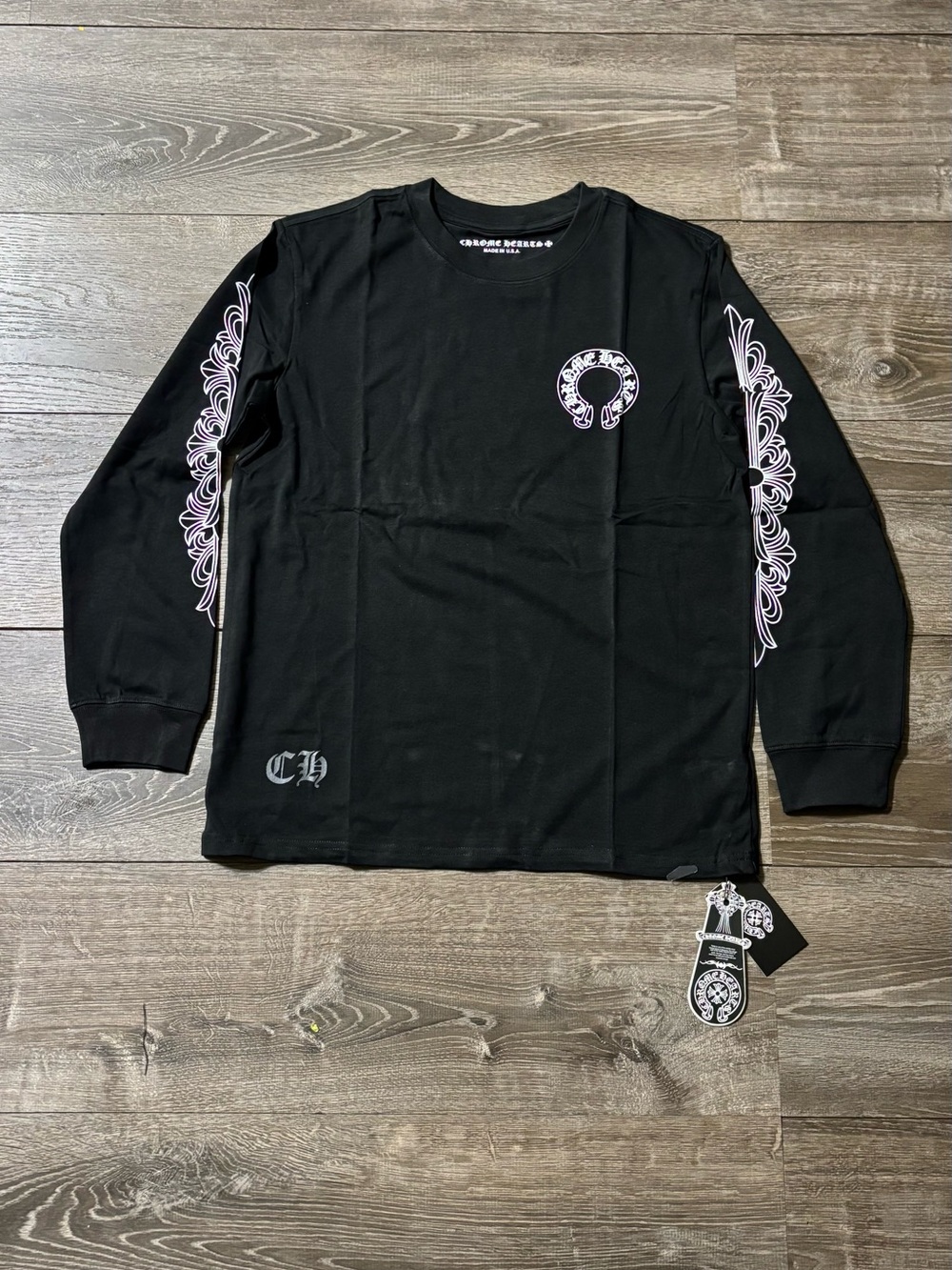 Chrome Hearts Black Long Sleeve Tee